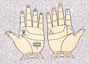 Sri Advaita's Hands